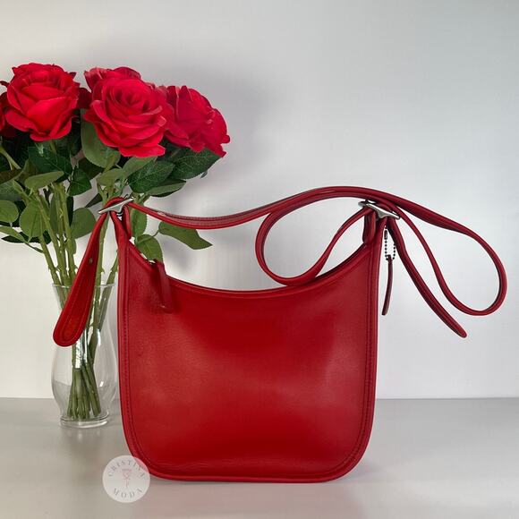 Coach Handbags - Vintage Coach Janice Legacy Bag 9950 Red 2006